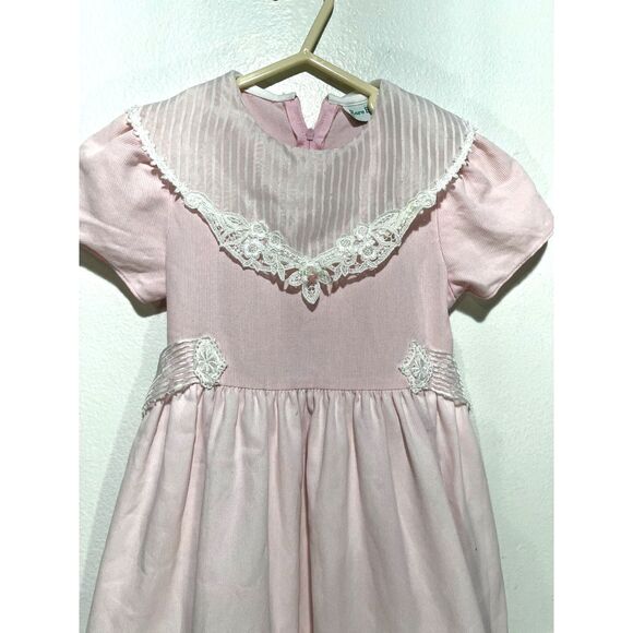 Rare Editions girls dress pink cottage kids size 4 spot flow - Picture 3 of 9